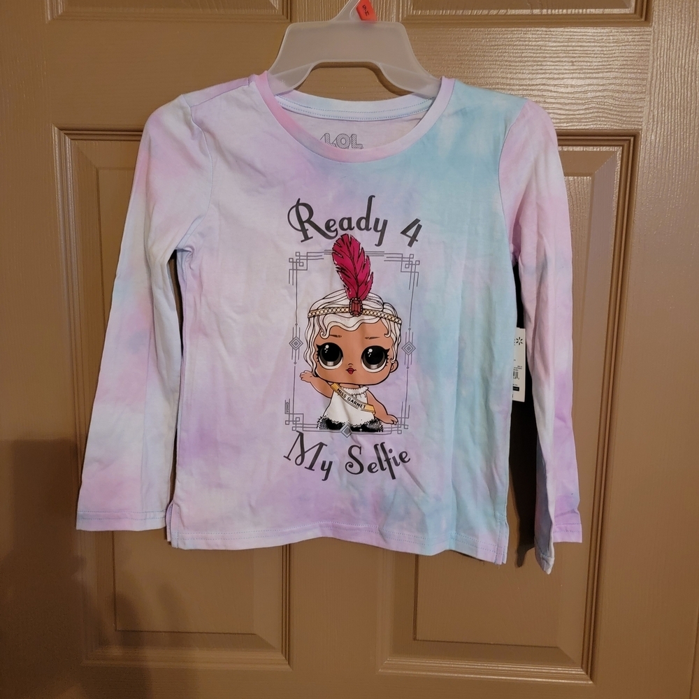 L.O.L. Surprise! Tie-Dye Long Sleeve Shirt - Pink and Blue